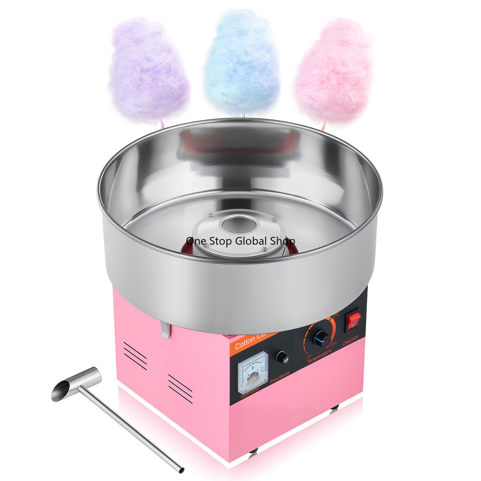 Candy Floss Machine Commercial - 綿菓子製造機 業務用 1000W 電動 キャンディフロスメーカー 簡単操作