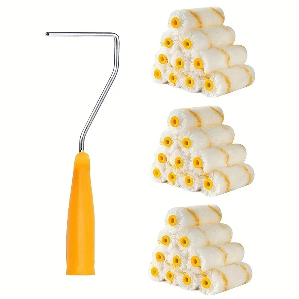 Commercial Kitchen Accessories - 11個入りペイントローラーブラシキット 壁塗装ツール プロ仕様の壁仕上げに ホテル/レストラン/商業用小型ローラーブラケット