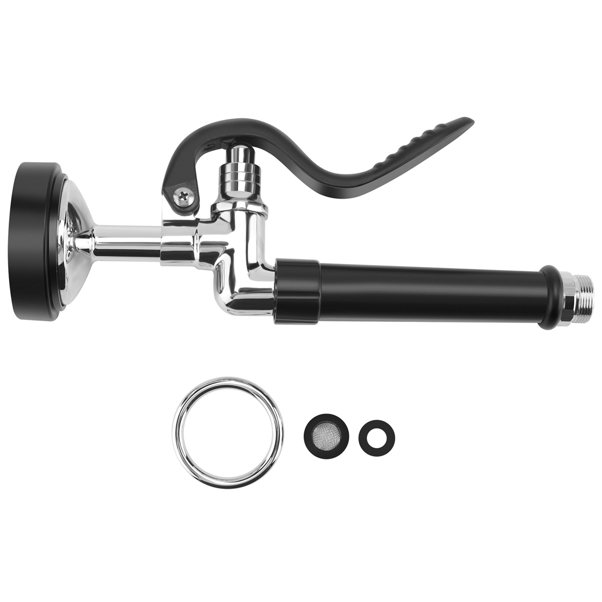 Commercial Kitchen Faucet - 業務用キッチン蛇口部品,プレリンス,クローム仕上げスプレー,黒