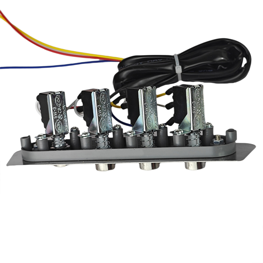 Commercial Kitchen Parts & Service - 1pc 4 キープッシュボタンスイッチコントローラー排煙台形電源スイッチ商業ホテルキッチンケータリングレンジフード用