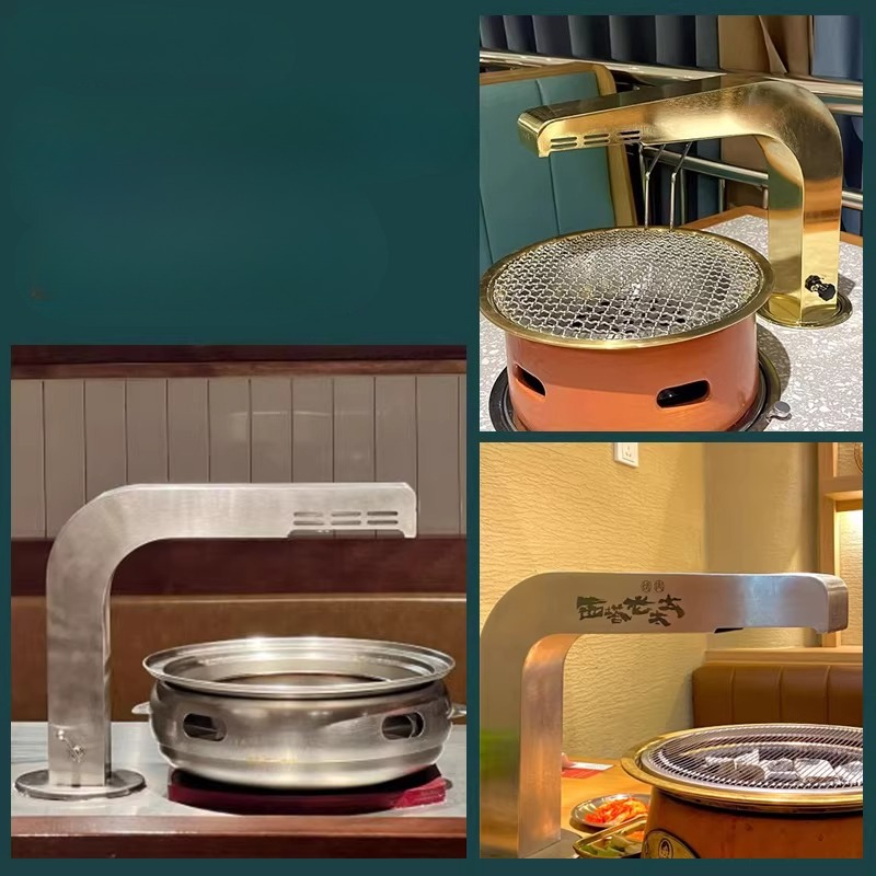Commercial Kitchen Vent - 上昇気流BBQベントフードエルボコネクターパイプ304耐腐食ステンレス鋼業務用厨房排気システムダクト用