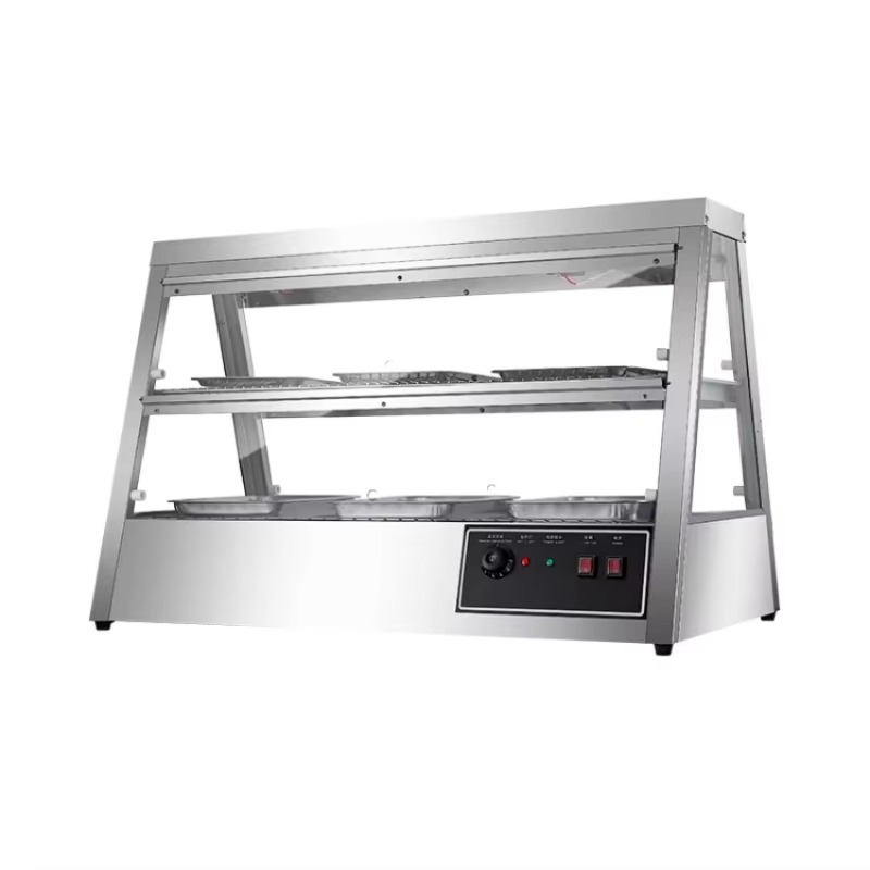 Commercial Kitchen Accessories - 業務用断熱ステンレス鋼製加熱キャビネット、電気式恒温保湿スナックディスプレイ（フライドチキン用）