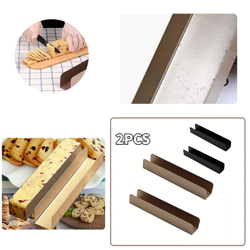 Commercial Kitchen Accessories - U 字型ノンスティックビスケット型長方形パン DIY クランベリークッキーシェイパーペストリー耐熱皿キッチンアクセサリーベーキングツール