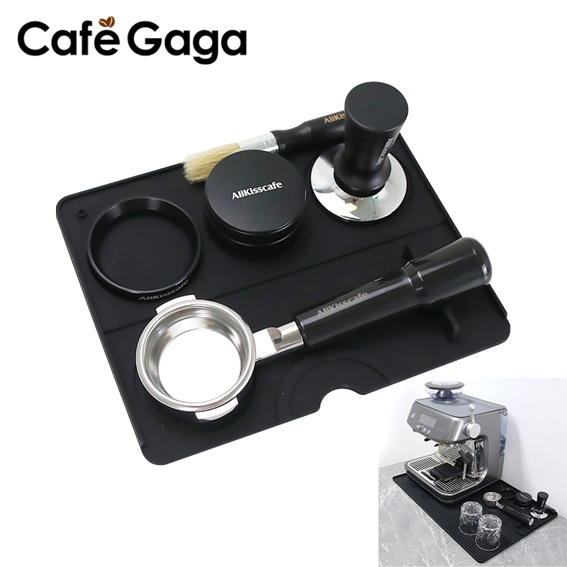 Commercial Kitchen Setup - コーヒータンパーマットエスプレッソポルタフィルターステーションシリコーンバーマシンパッドゴムアンチスリップバーキッチンバリスタツールアクセサリー
