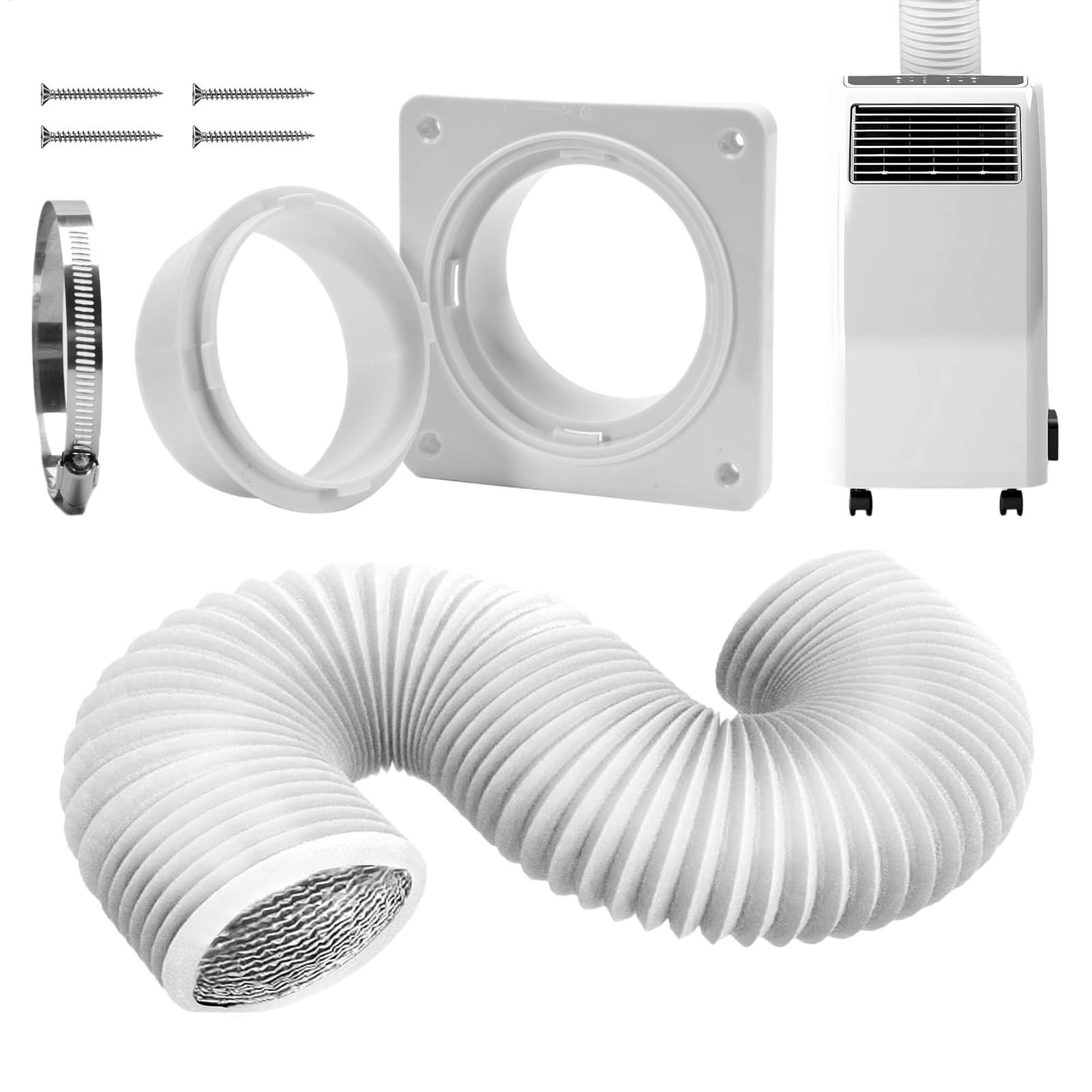 Commercial Kitchen Vent - ポータブルエアコン用壁取り付けコネクタープレート部品、家庭用キッチンルーム用ホース付きポータブルエアコン用壁取り付けコネクター