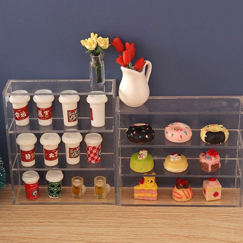 1Pc 1:12 ドールハウスミニチュア多層ラック食器棚収納 - Commercial Kitchen Organization のレビューと価格