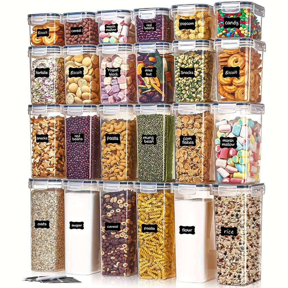 24個入り食品保存容器 12箱 12蓋 気密パントリーオーガ - Commercial Kitchen Organization のレビューと価格