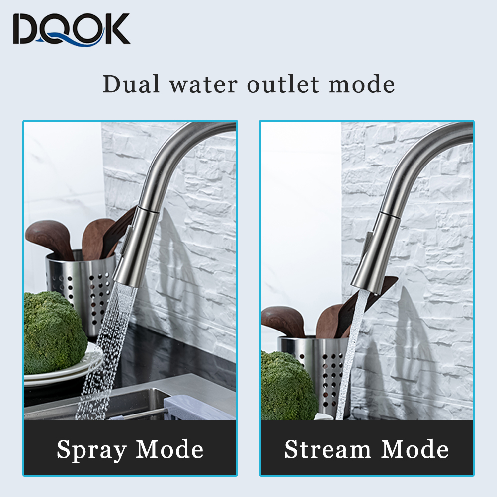 ブラックキッチン蛇口フレキシブルプルアウト2モードノズル温冷 - Commercial Kitchen Faucet のレビューと価格