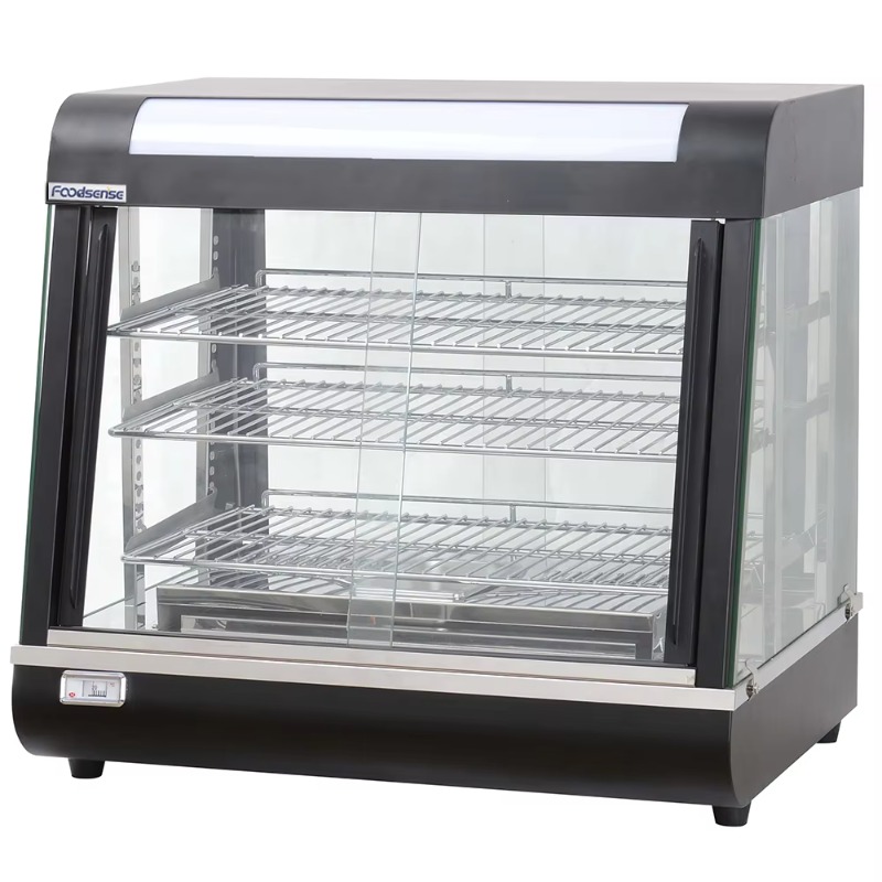 業務用断熱ステンレス製ディスプレイキャビネット、全面ガラス扉 - Commercial Kitchen Accessories のレビューと価格