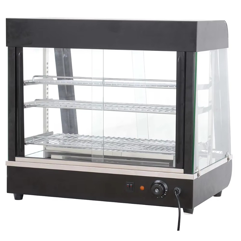 業務用断熱ステンレス製ディスプレイキャビネット、全面ガラス扉 - Commercial Kitchen Accessories のレビューと価格