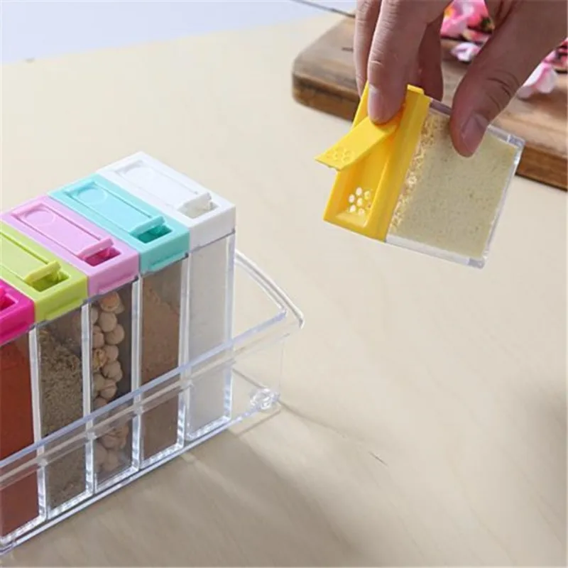透明調味料 6 グリッド調味料ボックス 6 個セットキッチン - Commercial Kitchen Organization のレビューと価格