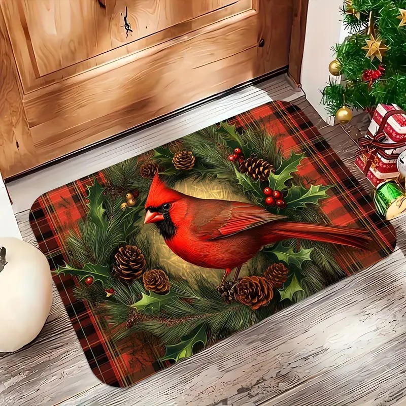 クリスマス雪だるまテーマの玄関ドアマット滑り止め屋内敷物汚れ - Commercial Kitchen Mats のレビューと価格
