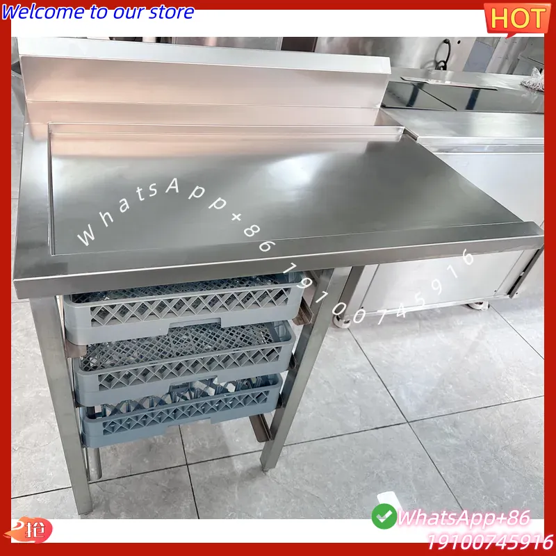 2026CE業務用プレミアム収納ラック、食器収集テーブル付き - Commercial Dishwasher Table のレビューと価格