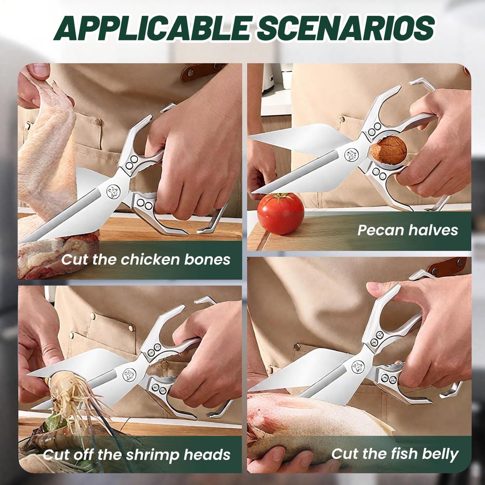 肉、魚、家禽用のステンレス鋼のキッチンはさみ 業務用厨房機器 - Commercial Kitchen Accessories のレビューと価格