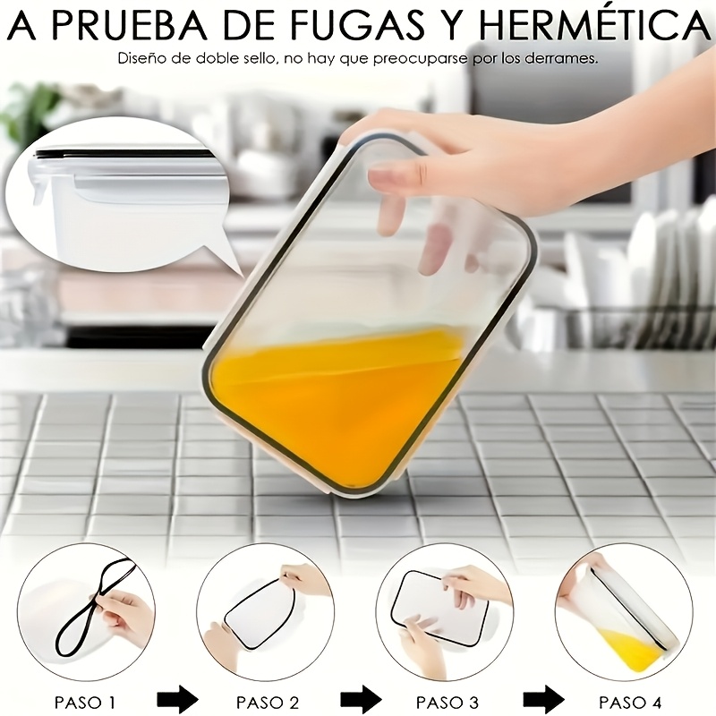8個セットには、4つの容器と4つの蓋が含まれています。気密食 - Commercial Kitchen Organization のレビューと価格