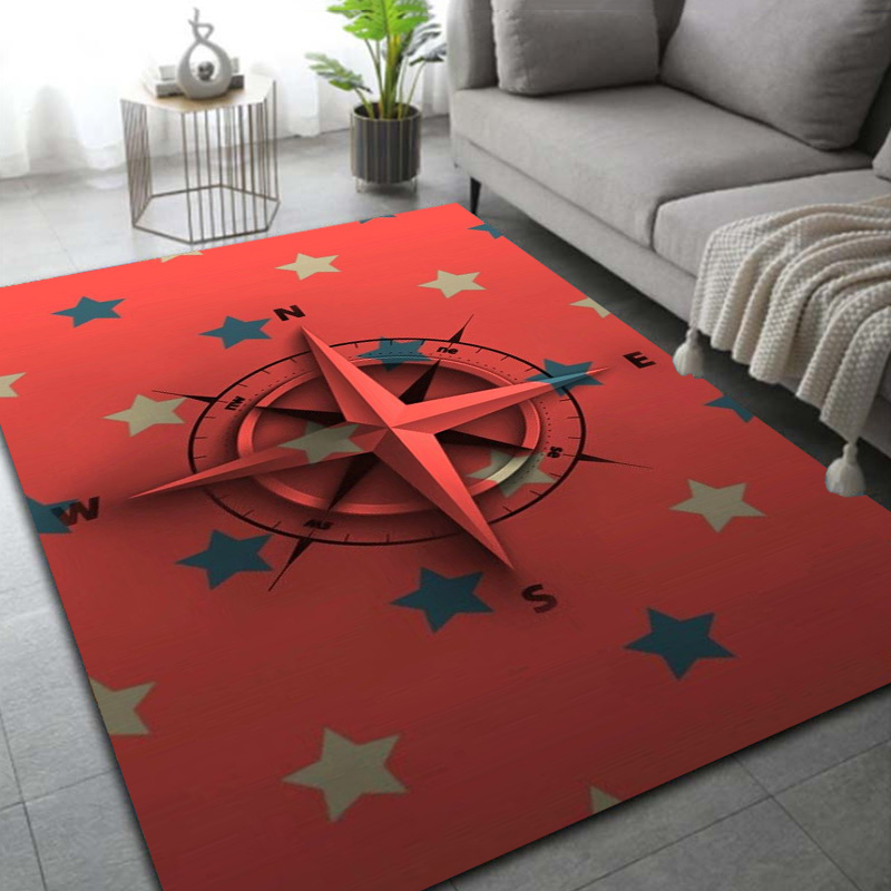 滑り止めのレトロなコンパスマップ領域をラグするカーペット,リ - Commercial Kitchen Mats のレビューと価格