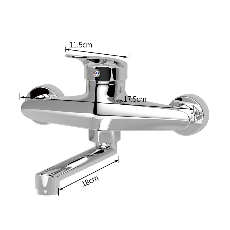 キッチン蛇口ミキサー壁掛けシングルハンドルミキサータップシン - Commercial Kitchen Faucet のレビューと価格