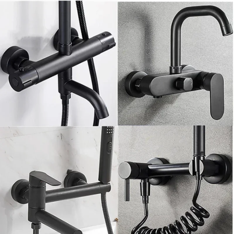 クローム仕上げの装飾的な黒いシャワー水栓カバー,ステンレス鋼 - Commercial Kitchen Faucet のレビューと価格