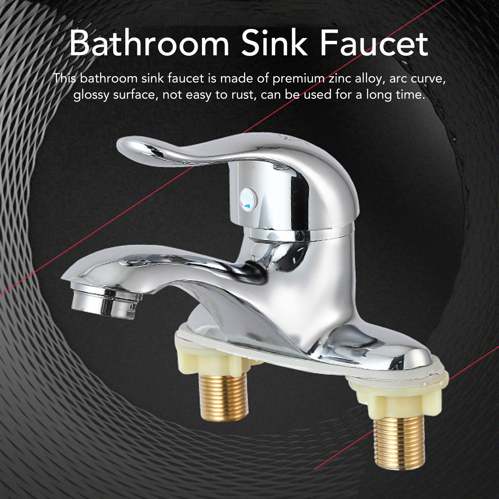 亜鉛合金製シンク水栓、漏れ防止キッチン/バスルーム水栓、2穴 - Commercial Kitchen Faucet のレビューと価格