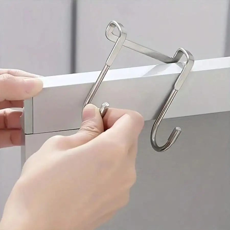 1/5個 ステンレス製ダブルS字型フック 穴あけ不要 キッチ - Commercial Kitchen Organization のレビューと価格