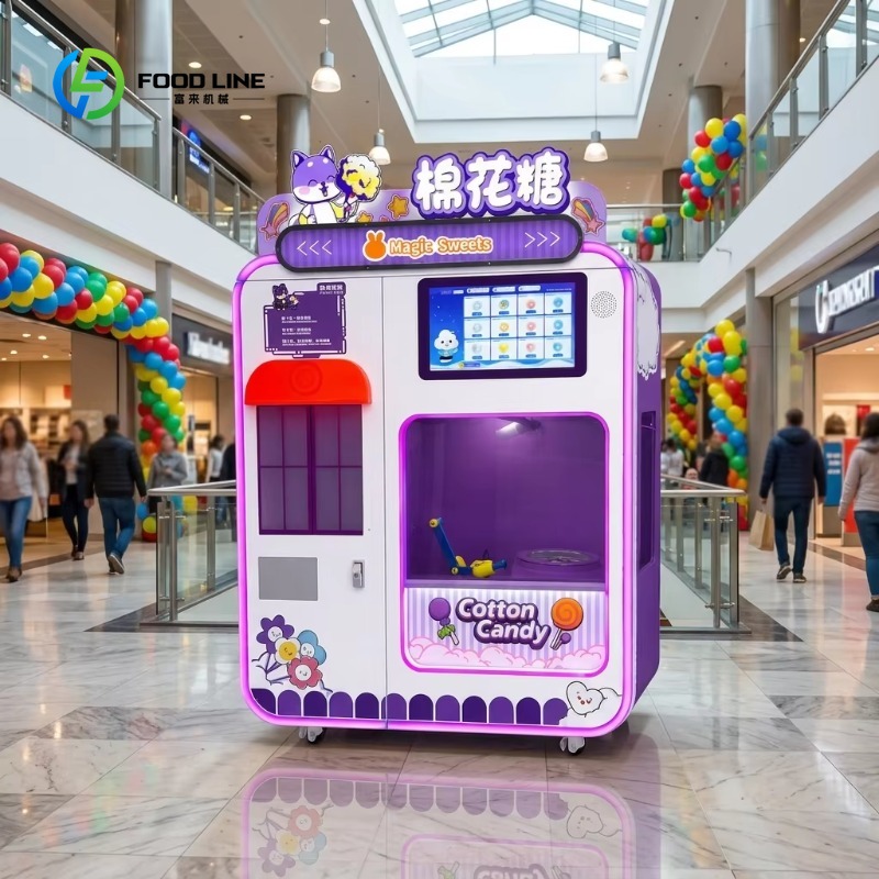 カスタマイズ可能な全自動スマート綿菓子自動販売機、業務用綿菓 - Candy Floss Machine Commercial のレビューと価格