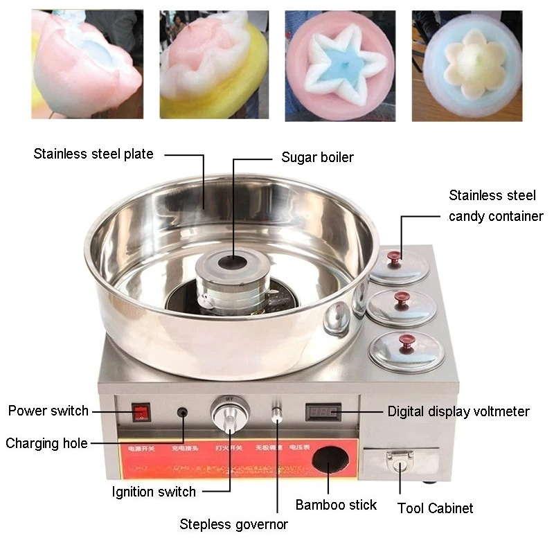 業務用ステンレス製綿菓子機、カーニバルパーティービジネス用D - Candy Floss Machine Commercial のレビューと価格