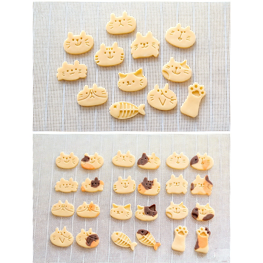 かわいい子猫DIYスタンプクッキーカッター焼き型ベーキングア - Commercial Kitchen Accessories のレビューと価格