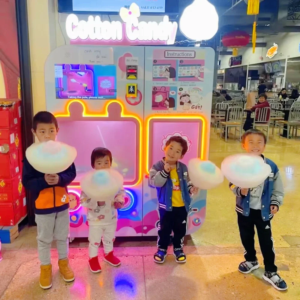 自動綿菓子販売機 10種類のフレーバー 大容量 業務用 綿菓 - Candy Floss Machine Commercial のレビューと価格