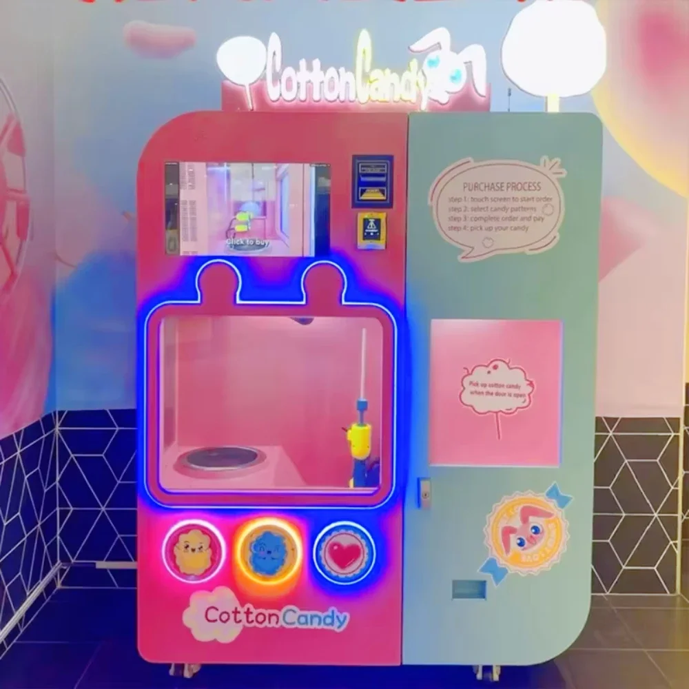 自動綿菓子販売機 10種類のフレーバー 大容量 業務用 綿菓 - Candy Floss Machine Commercial のレビューと価格