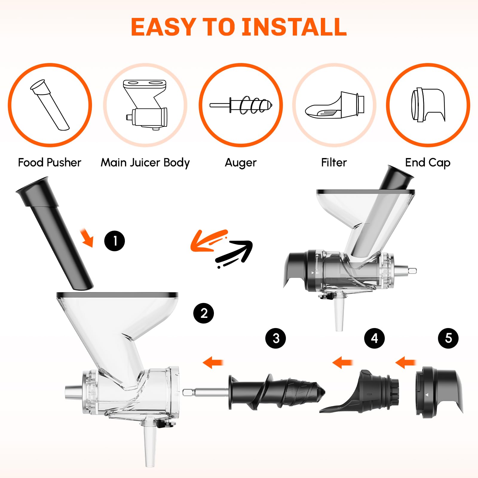 キッチンエイドスタンドミキサー用咀嚼式ジューサーアタッチメン - Commercial Kitchen Accessories のレビューと価格