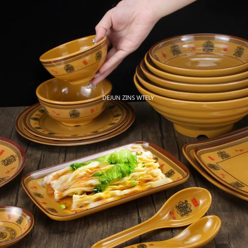 1PC 大型プラスチックラーメンボウル壊れにくいメラミンディ - Commercial Kitchen Accessories のレビューと価格