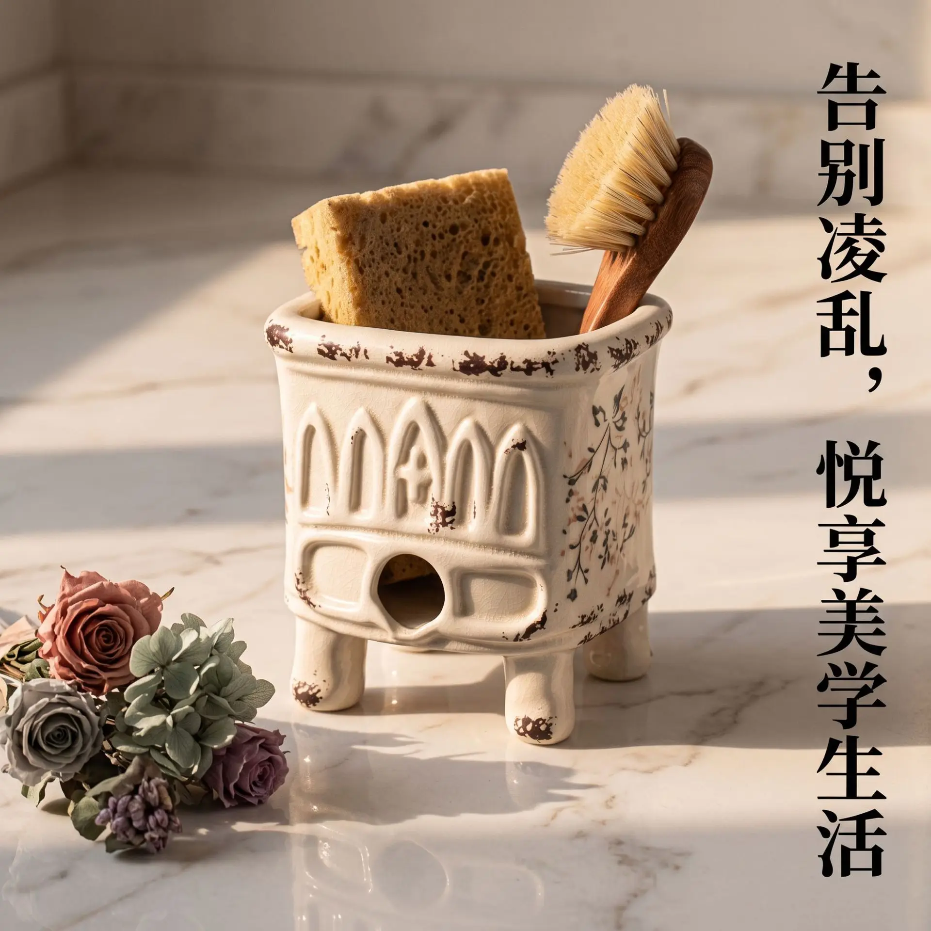 陶器製の多肉植物プランター、アンティーク調の素朴なデザイン、 - Commercial Kitchen Utensil Storage のレビューと価格