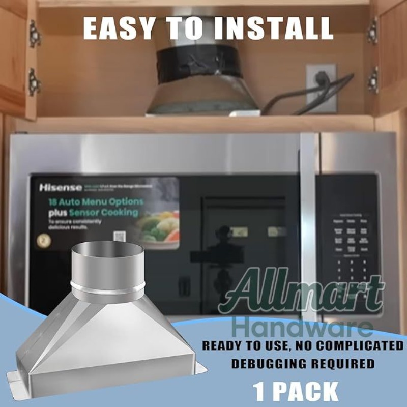 4インチ x 3-1/4インチ x 10インチ ライズマイク - Commercial Kitchen Vent のレビューと価格
