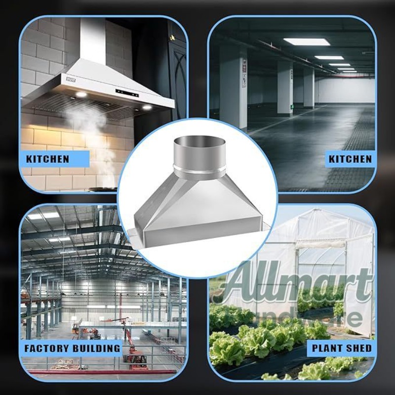 4インチ x 3-1/4インチ x 10インチ ライズマイク - Commercial Kitchen Vent のレビューと価格