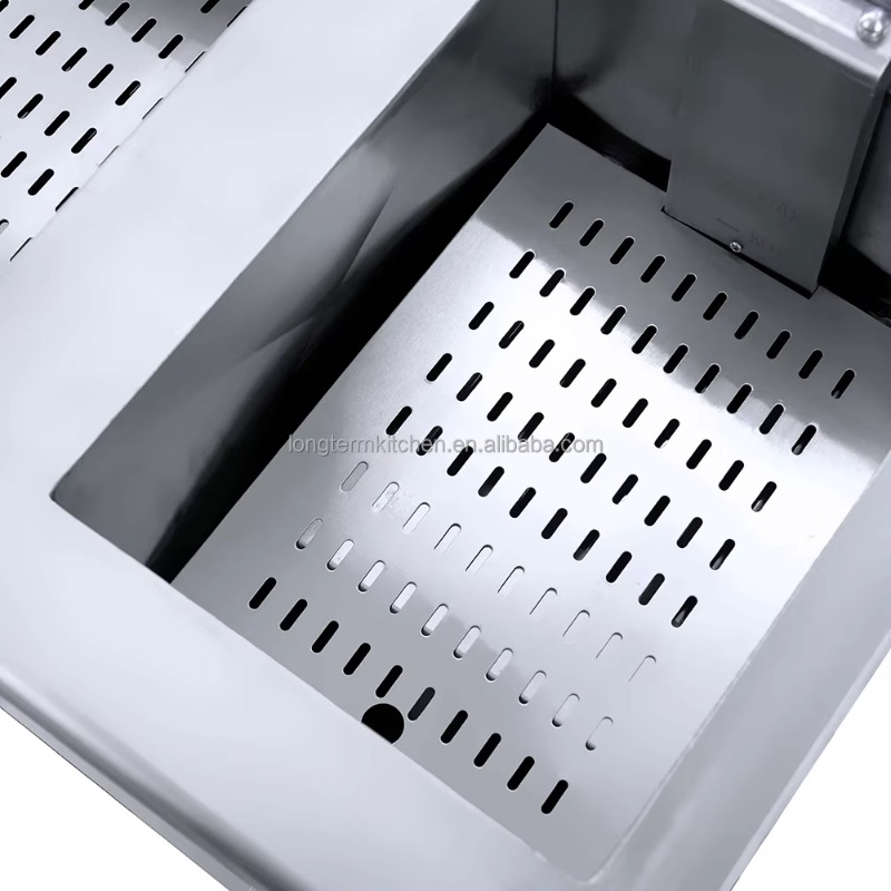 業務用ステンレス製ガス式深型フライヤー、レストラン厨房向け簡 - Commercial Kitchen Parts & Service のレビューと価格